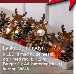 Harald Nyborg Lyskæde rensdyr, DKK 29 tilbud