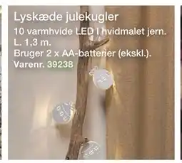 Harald Nyborg Lyskæde julekugler, DKK 29 tilbud
