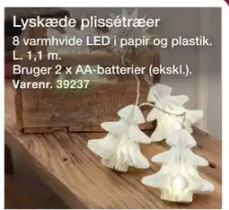 Harald Nyborg Lyskæde plissétræer, DKK 29 tilbud