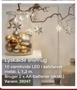 Harald Nyborg Lyskæde snefnug, DKK 29 tilbud