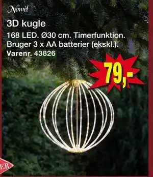 Harald Nyborg 3D kugle, DKK 79 tilbud