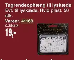 Harald Nyborg Tagrendeophæng til lyskæde, DKK 19 tilbud