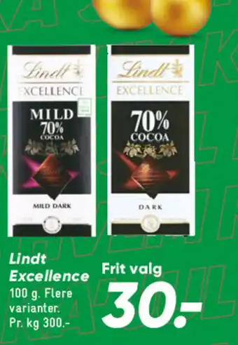 Bilka Lindt Excellence tilbud