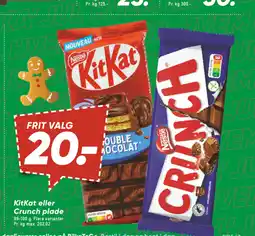 Bilka KitKat eller Crunch plade tilbud