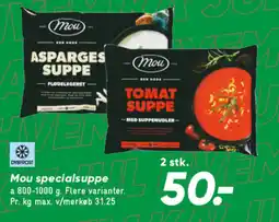 Bilka Mou specialsuppe tilbud