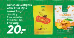 Bilka Sunshine delights eller fruit dips tørret tilbud