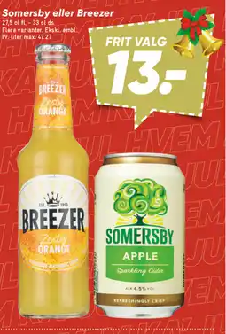 Bilka Somersby eller Breezer tilbud