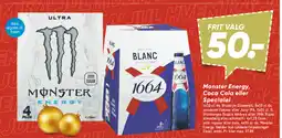 Bilka Monster Energy, Coca Cola eller Specialøl tilbud
