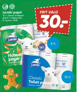 Bilka Lambi papir tilbud