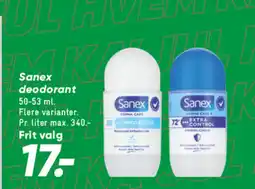Bilka Sanex deodorant tilbud