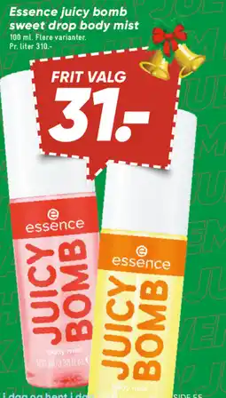 Bilka Essence juicy bomb sweet drop body mist tilbud