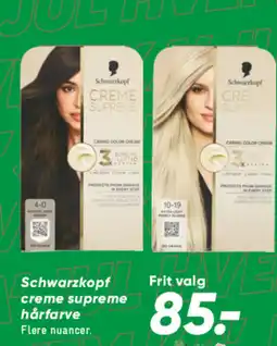 Bilka Schwarzkopf creme supreme hårfarve tilbud