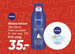 Bilka Nivea lotion tilbud