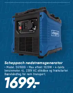 Bilka Scheppach nødstrømsgenerator tilbud