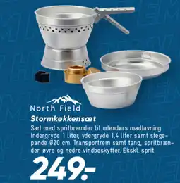 Bilka North Field Stormkøkkensæt tilbud