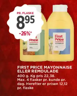 MENY First price emayonnaise eller remoulade tilbud