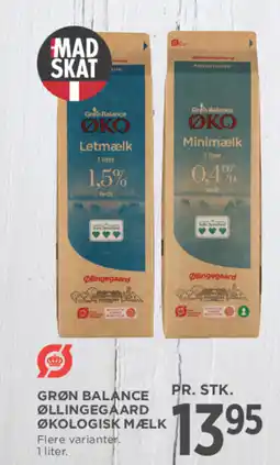 MENY Grøn balance øllingegaard økologisk mælk tilbud