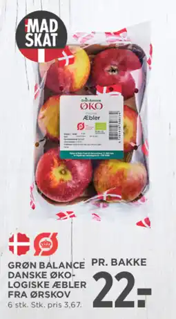 MENY Grøn balance danske øko- logiske æbler fra ørskov logiske æbler tilbud