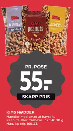 MENY Kims nødder tilbud