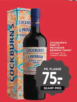 MENY Cockburn's port o provador reserva tawny tilbud