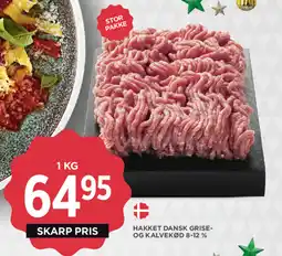MENY Hakket dansk grise- og kalvekød 8-12 % tilbud