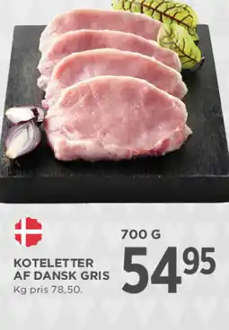 MENY Koteletter af dansk gris tilbud