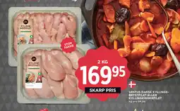 MENY Gestus dansk kyllinge- brystfilet eller kyllingeinderfilet tilbud