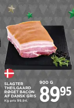 MENY Slagter theilgaard røget bacon af dansk gris tilbud