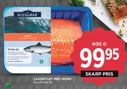 MENY Laksefilet med skind tilbud