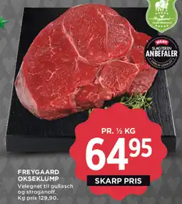 MENY Freygaard okseklump tilbud