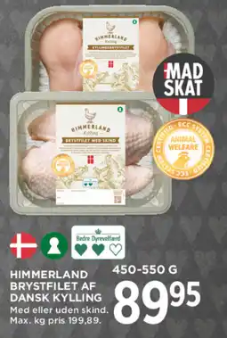 MENY Himmerland brystfilet af dansk kylling tilbud