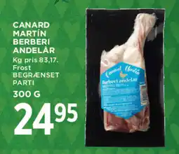 MENY Canard martín berberi andelår tilbud