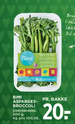MENY Bimi asparges- broccoli tilbud