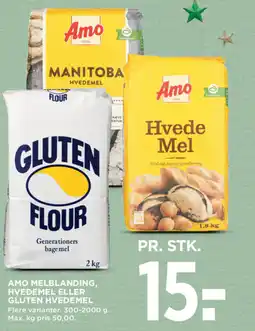 MENY Amo melblanding, hvedemel eller gluten hvedemel tilbud