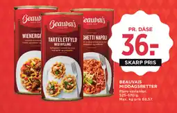 MENY Beauvais middagsretter tilbud