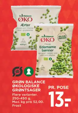 MENY Grøn balance økologiske grøntsager tilbud