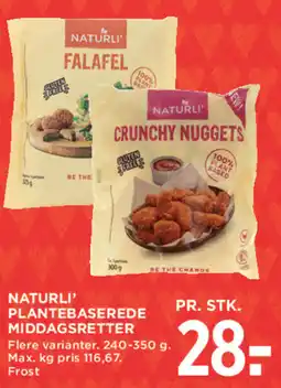 MENY Naturli' asr plantebaserede middagsretter tilbud