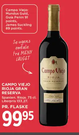 MENY Campo viejo rioja gran reserva tilbud
