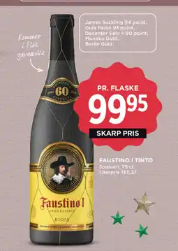 MENY Faustino i tinto tilbud