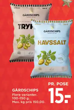 MENY Gårdschips tilbud