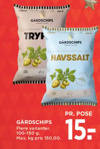 MENY Gårdschips tilbud