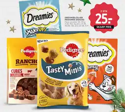 MENY Dreamies eller pedigree snacks tilbud