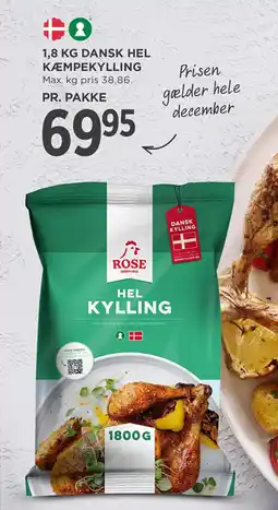 MENY Dansk hel kæmpekylling tilbud