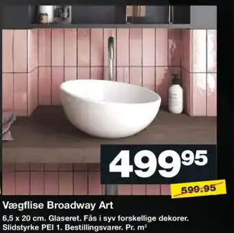Bauhaus Vægflise Broadway Art tilbud