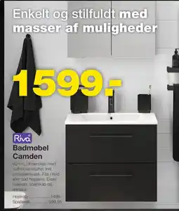 Bauhaus Riva Badmøbel Camden tilbud