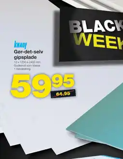 Bauhaus KNAUF Gør-det-selv gipsplade tilbud
