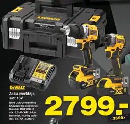 Bauhaus DEWALT Akku værktøjs- sæt 18V tilbud