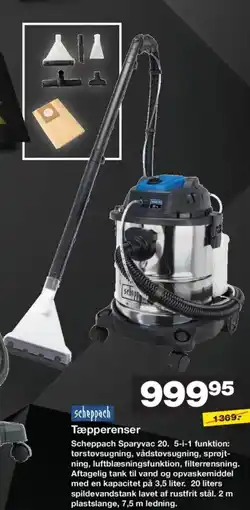 Bauhaus Scheppach Tæpperenser tilbud