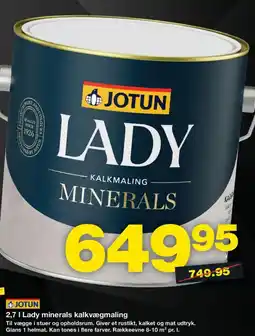 Bauhaus JOTUN Lady minerals kalkvægmaling tilbud