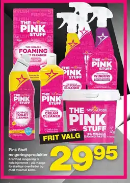 Bauhaus Pink Stuff rengøringsprodukter tilbud